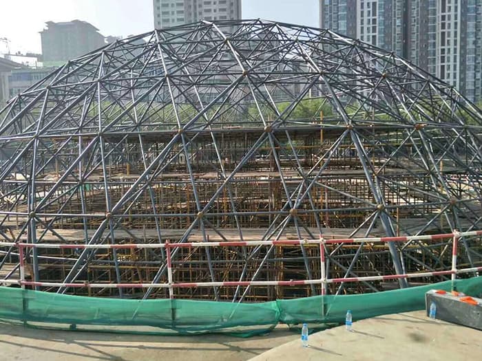 连云港水泥厂网架安装